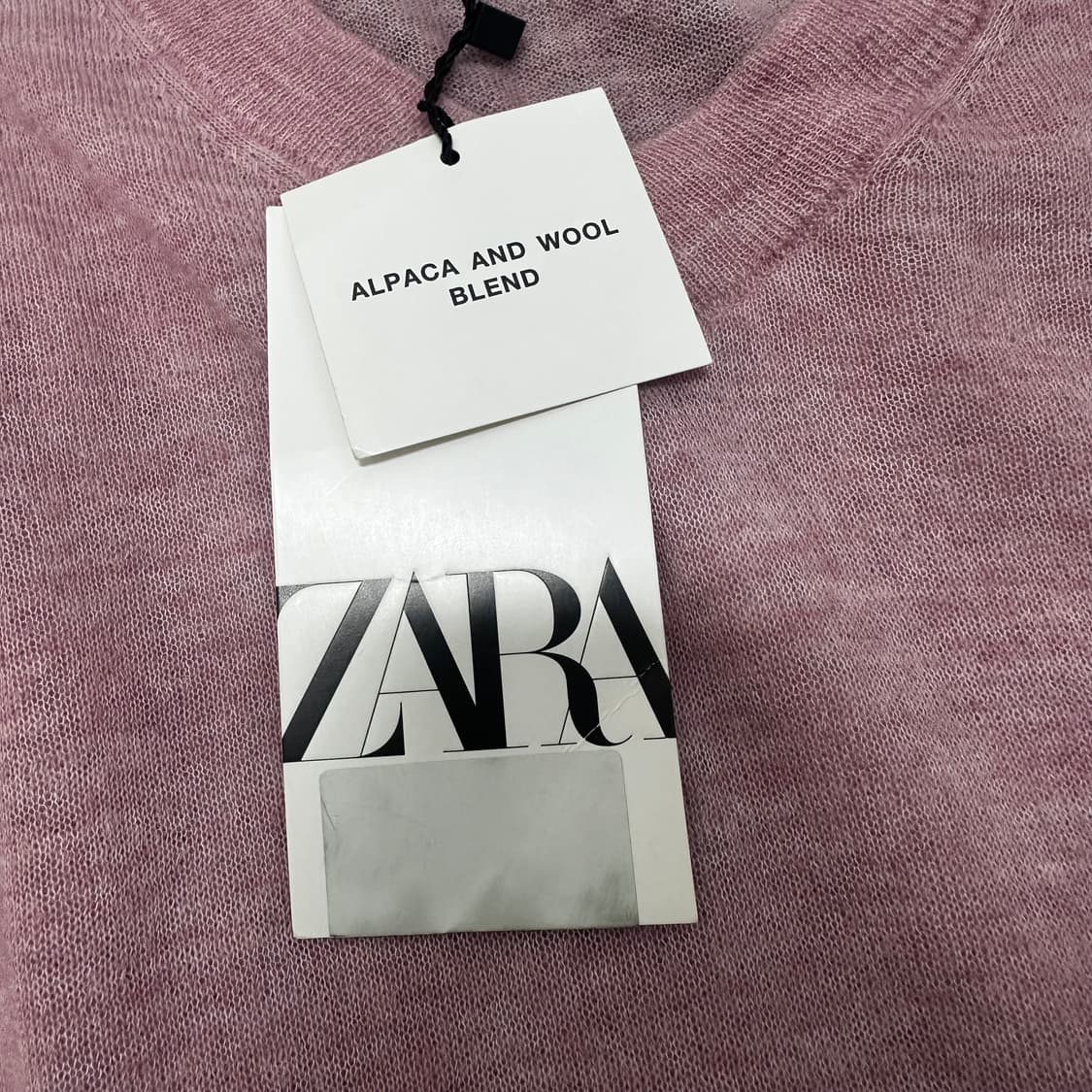 [새상품] ZARA 자라 여성 니트 핑크 M 상품이미지7