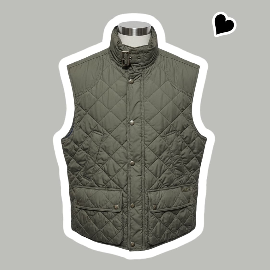 신형 폴로 랄프로렌 올리브 카키 퀼팅조끼 상품이미지1