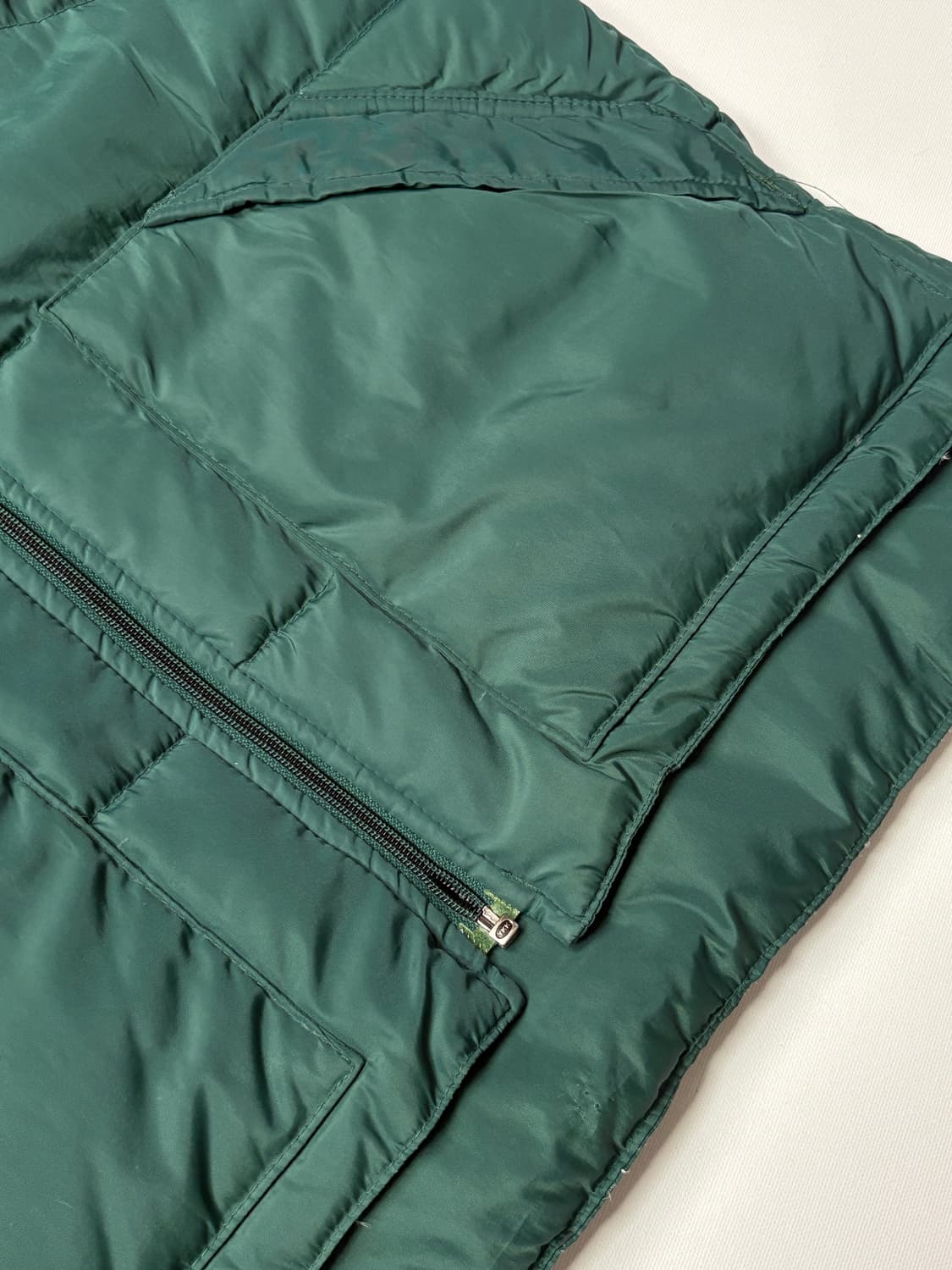 Camel Down 패딩 베스트 그린 상품이미지6