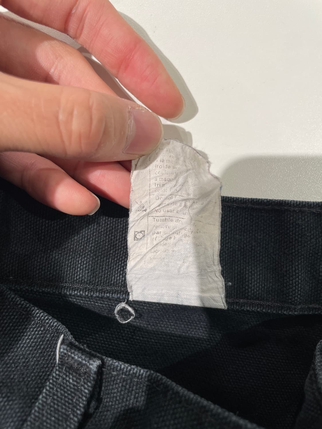 칼하트 블랙 b01 덩가리 핏 카펜터 팬츠 상품이미지8