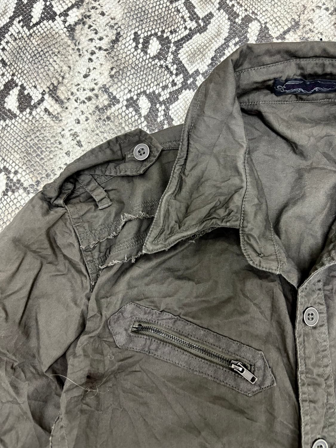 “Vintage”Grunge Mood Double Zipper Detai 상품이미지7