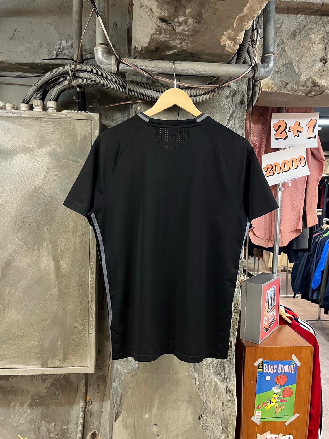 아디다스 브이넥 기능성 반팔티 블랙 110 #csz3219 상품이미지2