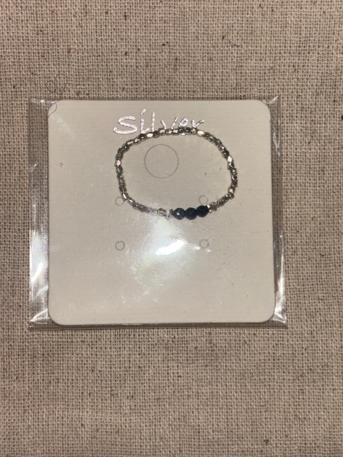 925silver 비즈 반지 상품이미지1