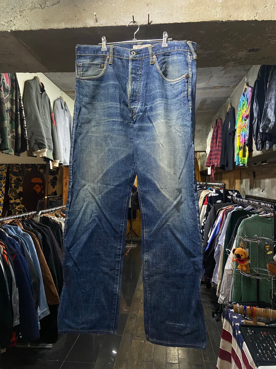 Evisu 에비수 시걸 프린팅 포인트 데님팬츠 상품이미지6