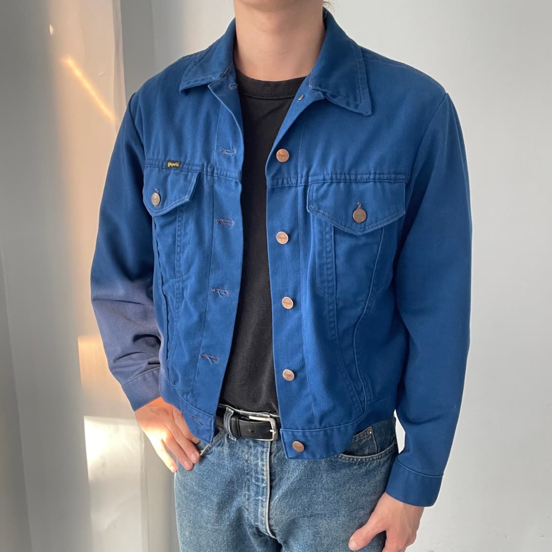 1970s Wrangler 랭글러 코튼 인디고 트러커 상품이미지1