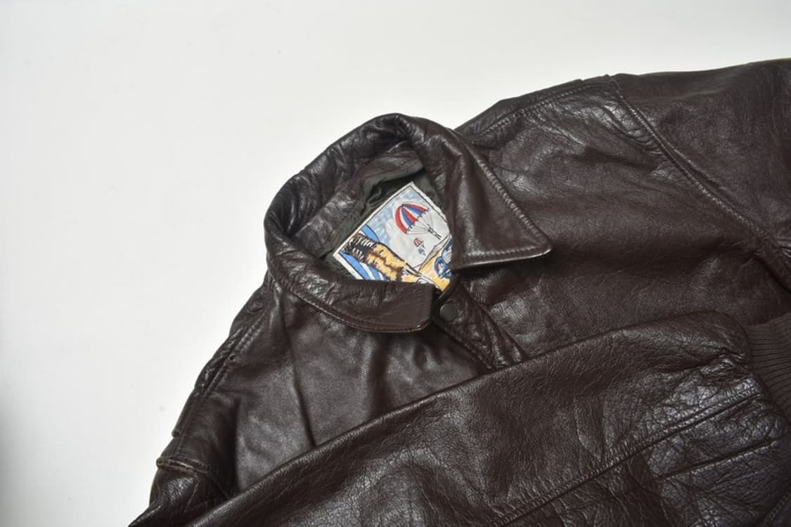 리얼 레더 A-2 항공 점퍼 가죽 자켓 N1172 상품이미지5