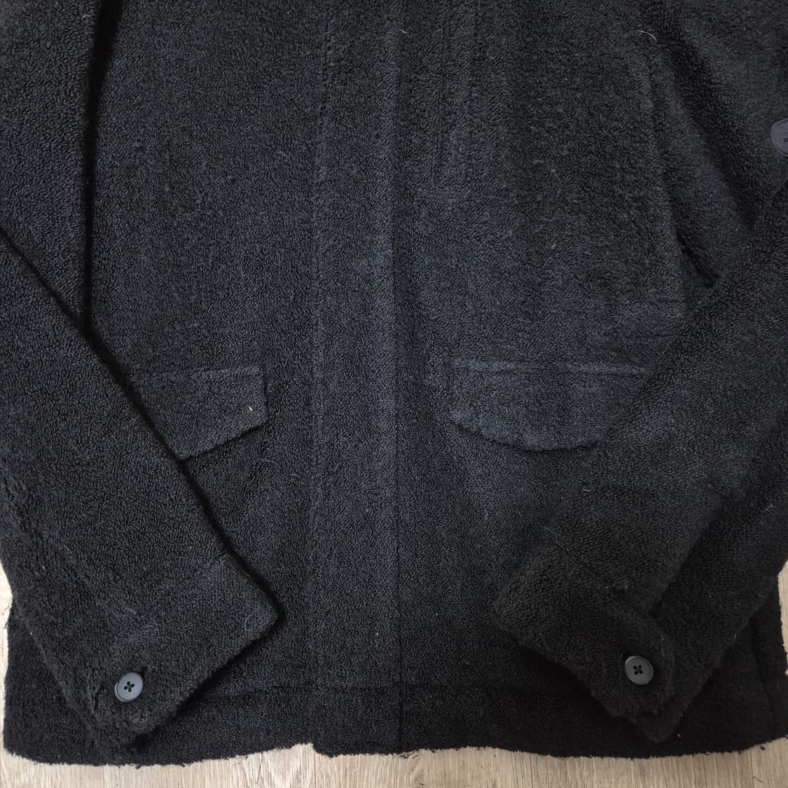 장미쉘 바스키아 와펜 뽀글이 후리스 자켓 M(95) 상품이미지3