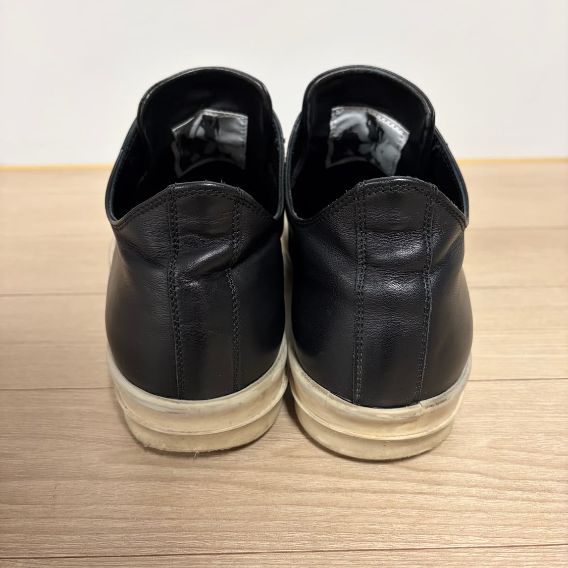 릭오웬스 Rick Owens 라몬즈 레더 미드탑 컨버스 스니커즈 41 상품이미지4