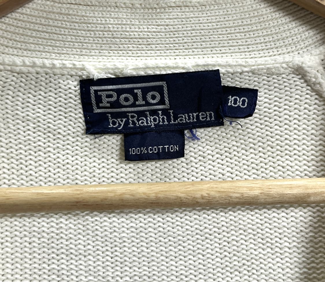 폴로 랄프로렌 브이넥 꽈배기 가디건 100 상품이미지5