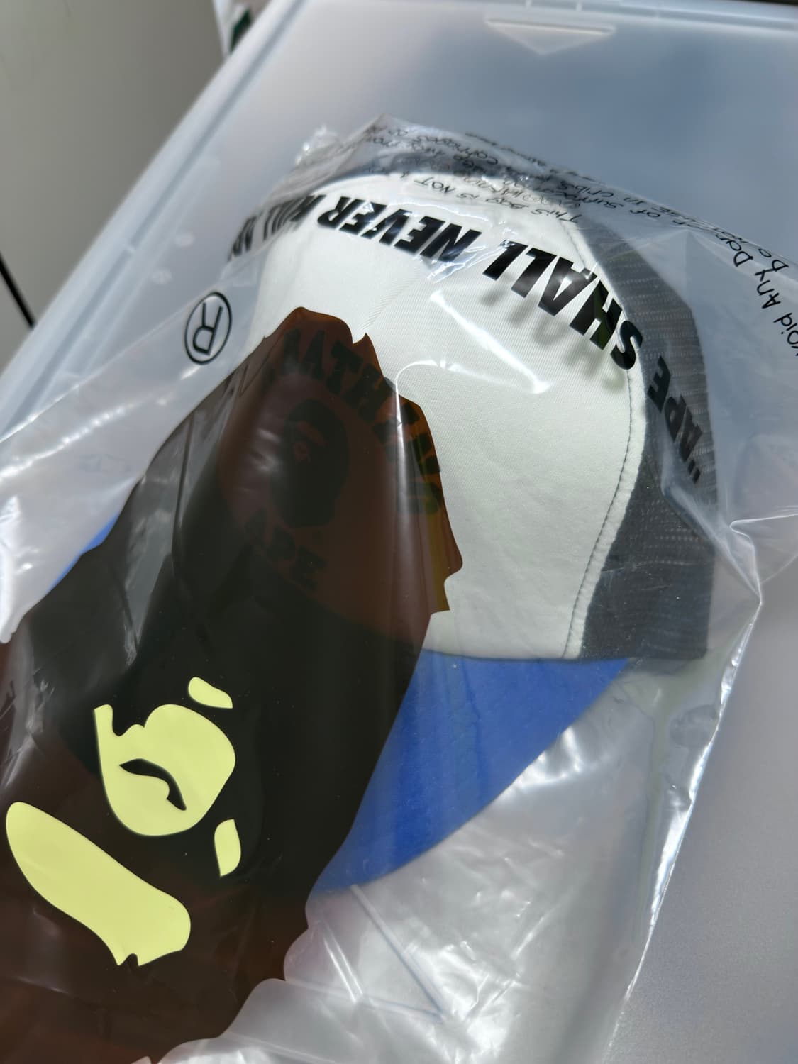 BAPE College Mesh Cap Black/Blue 상품이미지2
