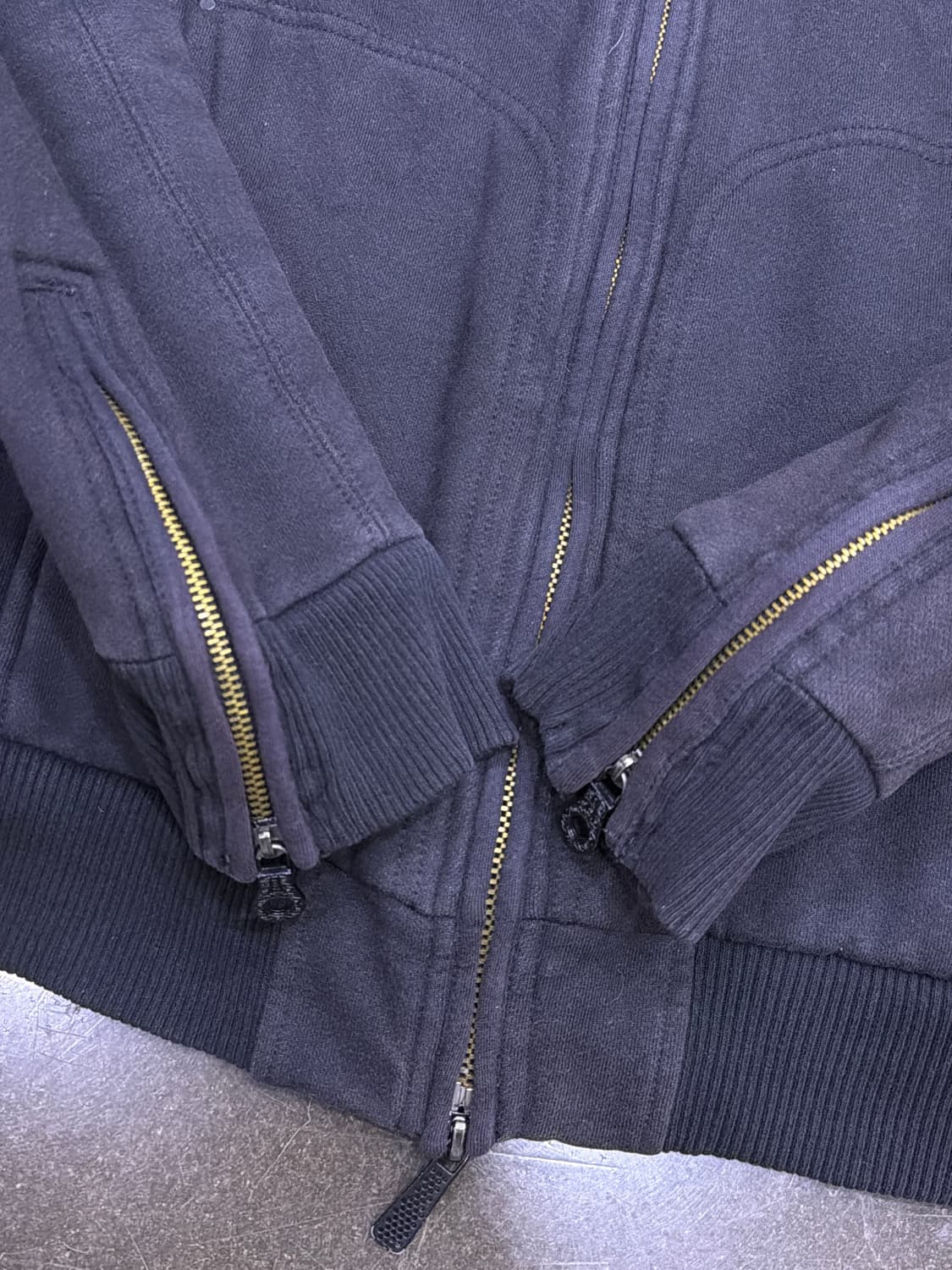 디젤 투웨이 쉐르파 퍼 후드 집업 자켓 XL 상품이미지7