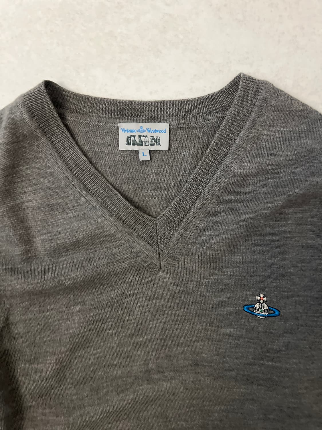 비비안웨스트우드 브이넥 울니트 베스트 상품이미지2