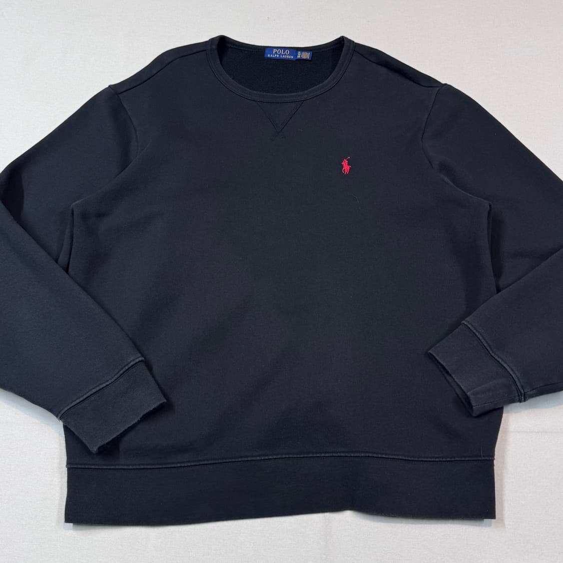 XL) 폴로 랄프로렌 맨투맨 티셔츠 블랙 상품이미지2