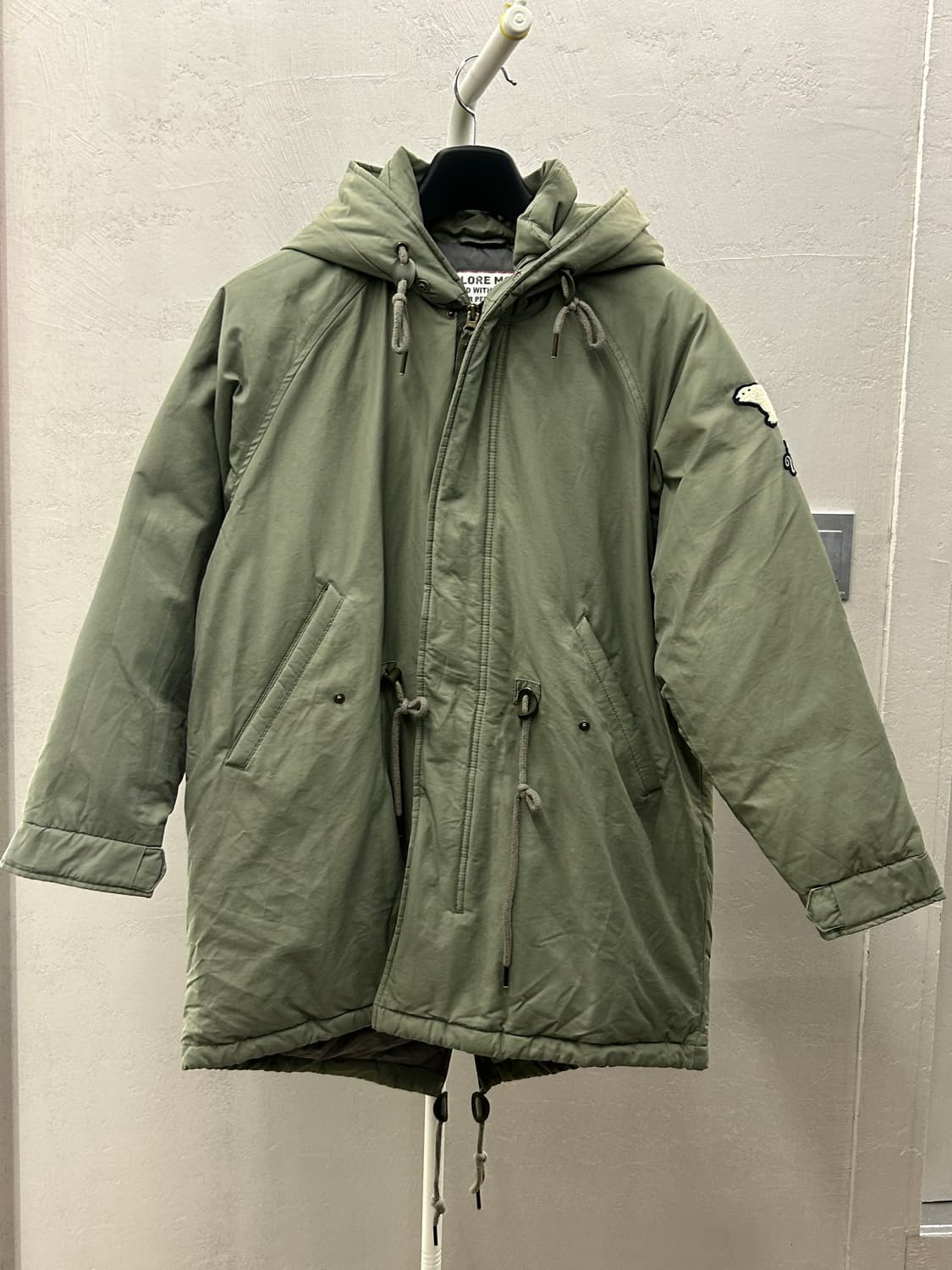 Jeep 지프 카키색 후드 야상 점퍼 상품이미지2