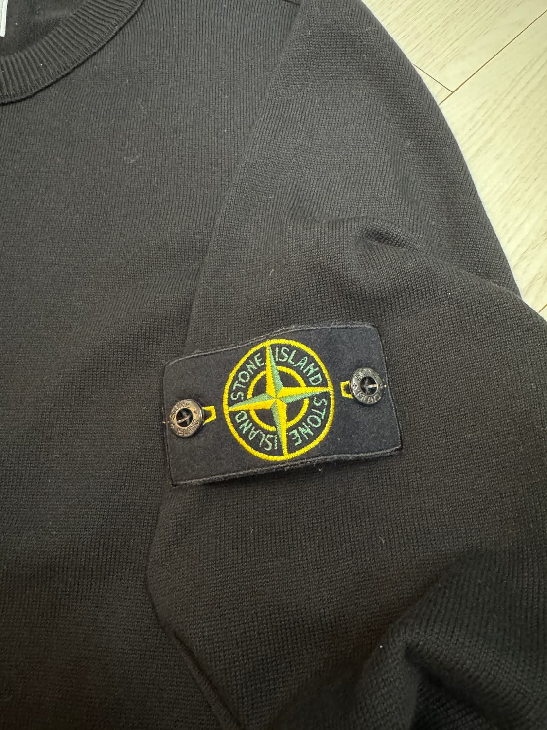 스톤아일랜드 블랙 면니트 L 상품이미지3