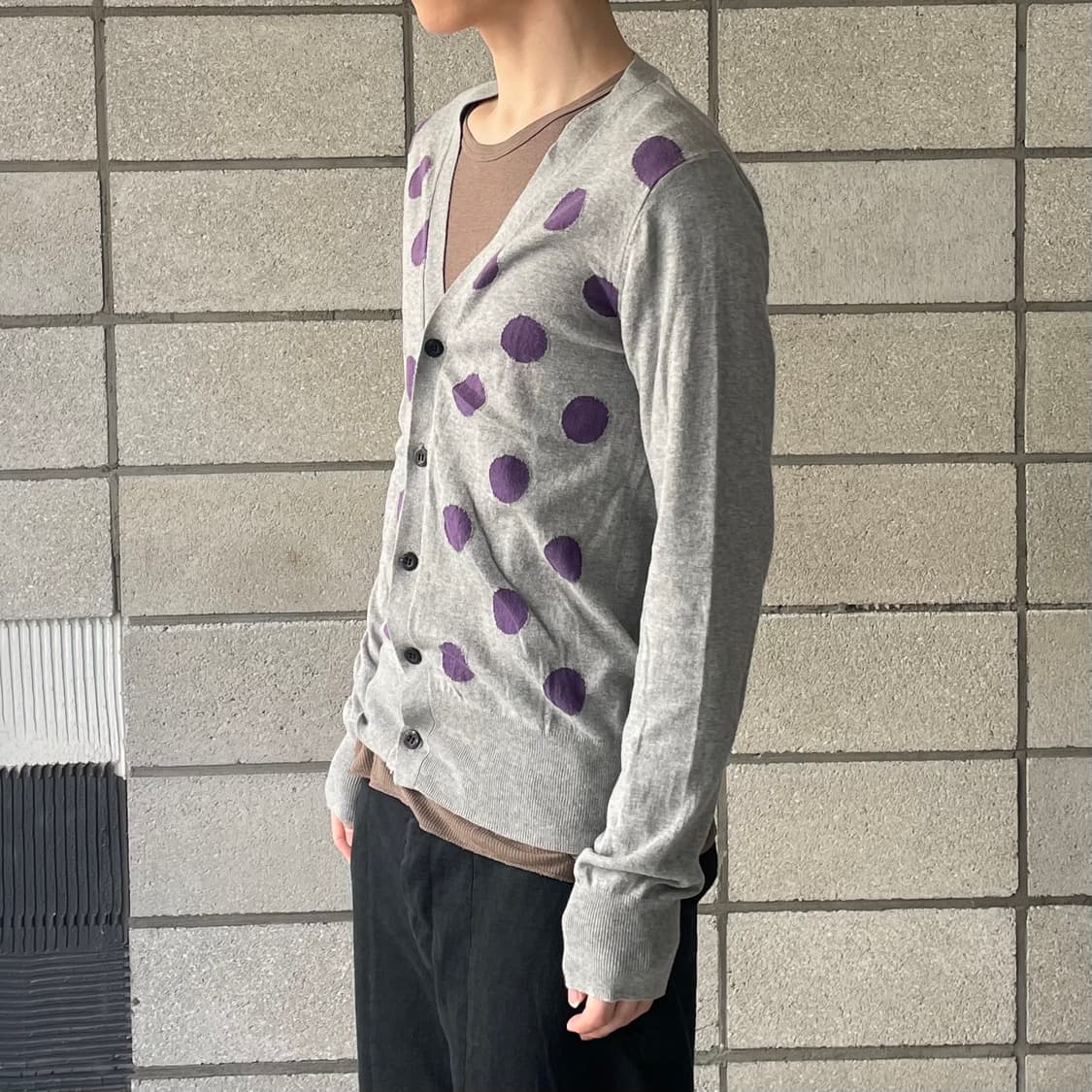 존로렌스설리반 도트 패턴 가디건 상품이미지2