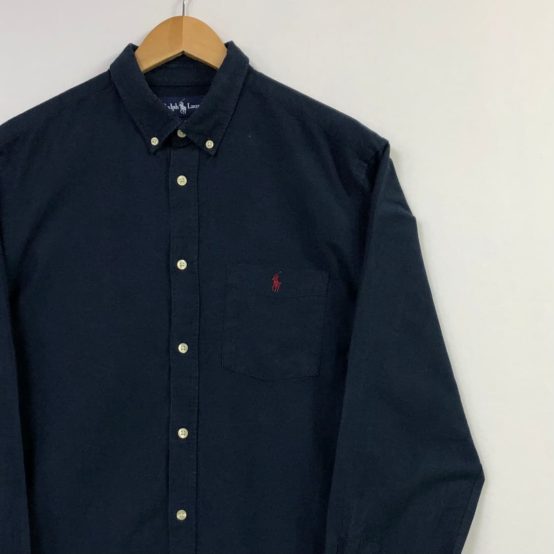 L 폴로 네이비 옥스포드 셔츠 상품이미지1