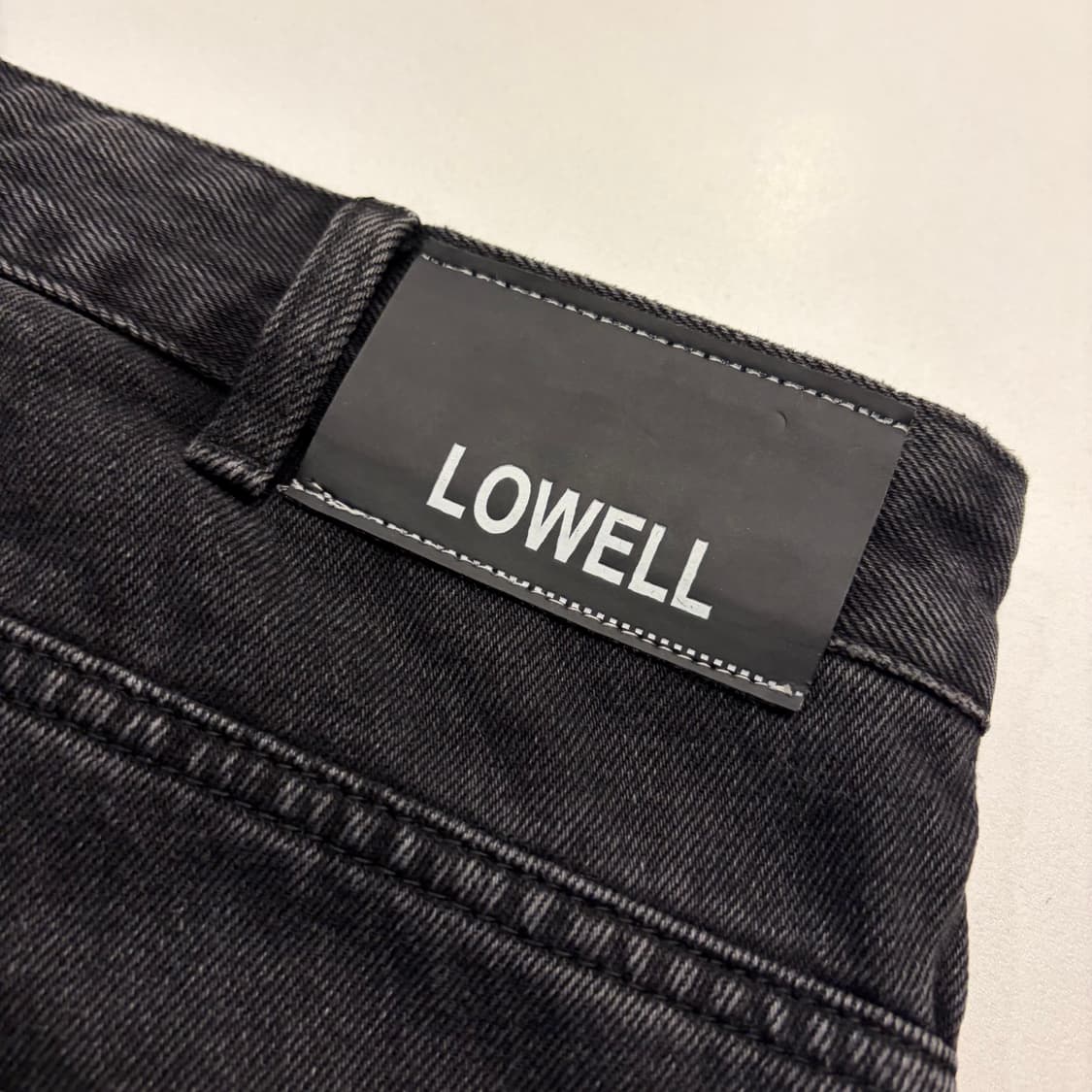 [M] LOWELL 워크 데님 반바지 블랙 B362 상품이미지3