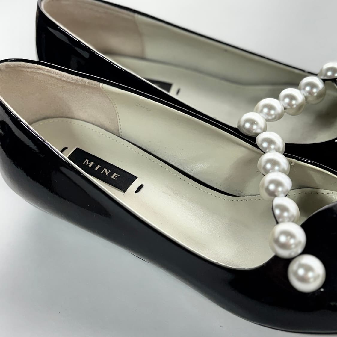 마인 진주 포인트 플랫 슈즈 240 상품이미지2