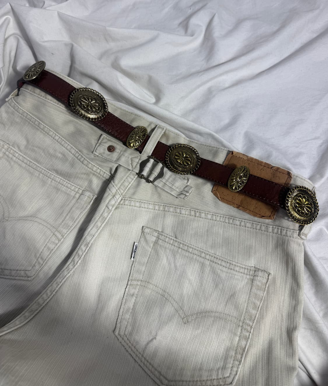 Chirstian aujard 콘초 후크 레더 벨트 웨스턴 상품이미지2