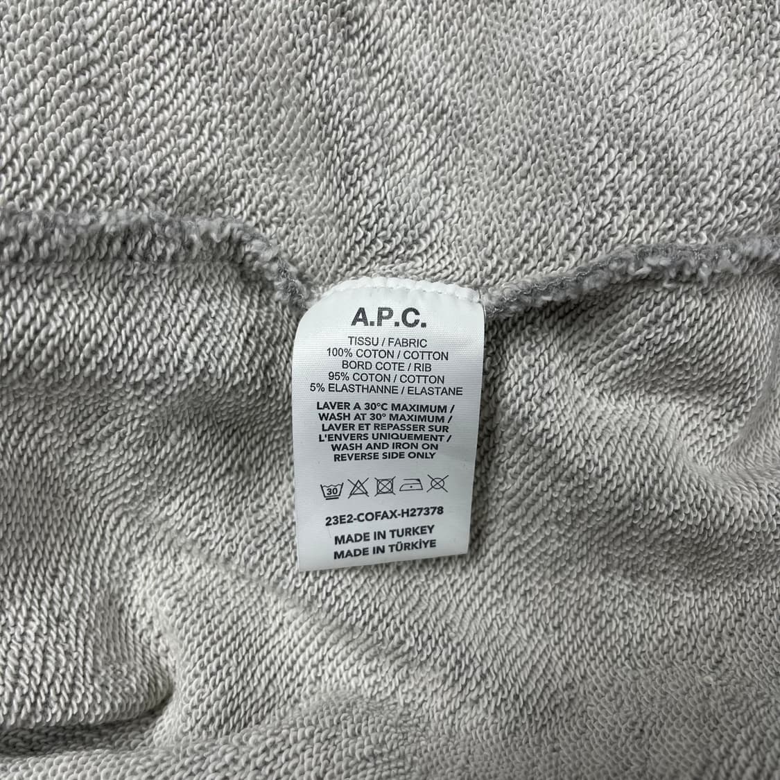 A.P.C. 아페쎄 V.P.C. 맨투맨 티셔츠-L 상품이미지6