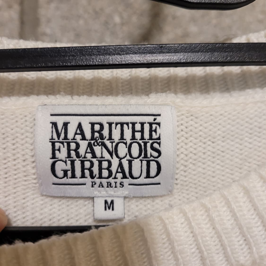 마리떼프랑소와저버 로고 니트 M 상품이미지6