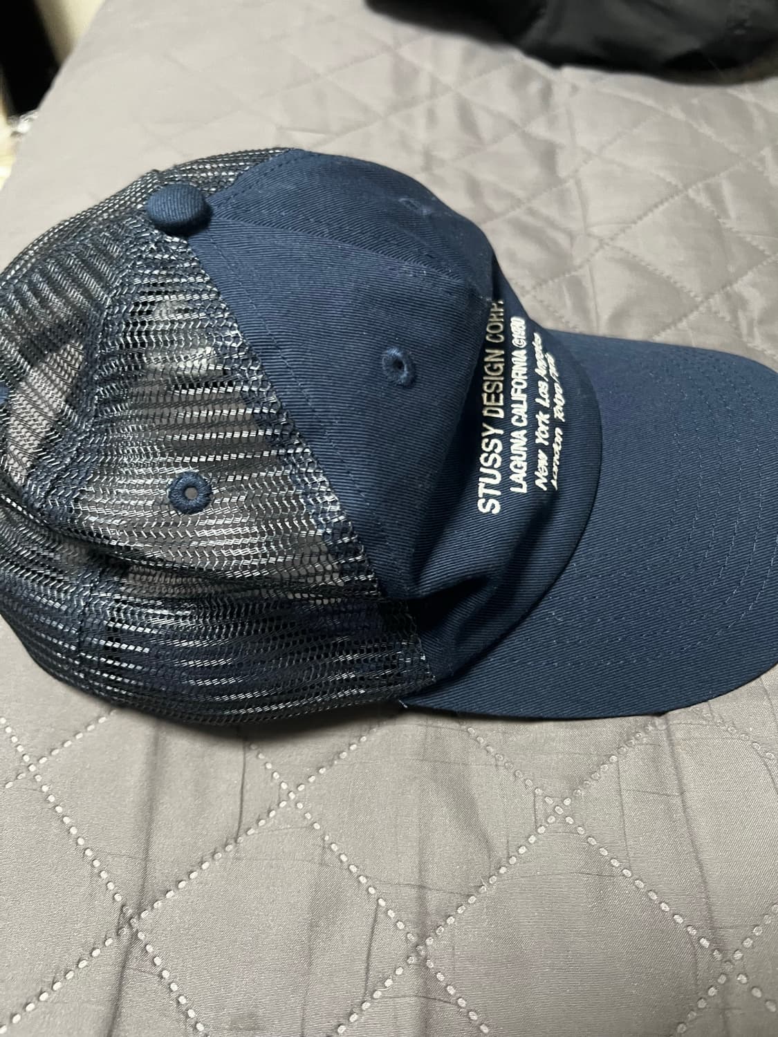 스투시 로우 프로파일 디자인 코프 트러커 스냅백 네이비 상품이미지4