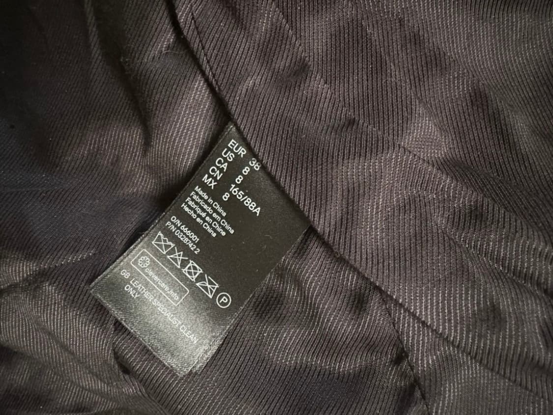 발망 H&M 금장 레더 자켓 상품이미지4