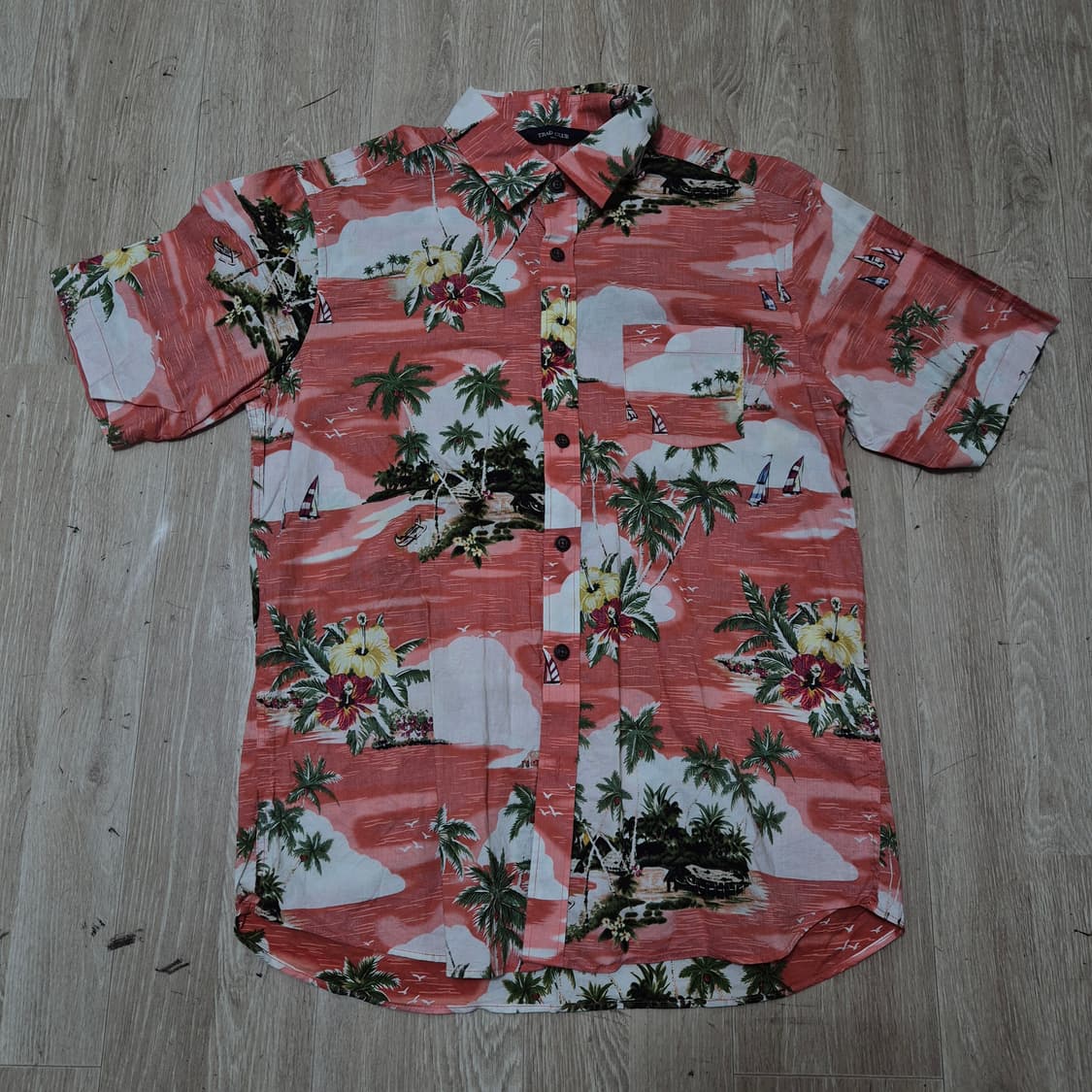 TRAD CLUB 트랜드 클럽 하와이안 반팔 셔츠 L(100) 상품이미지1