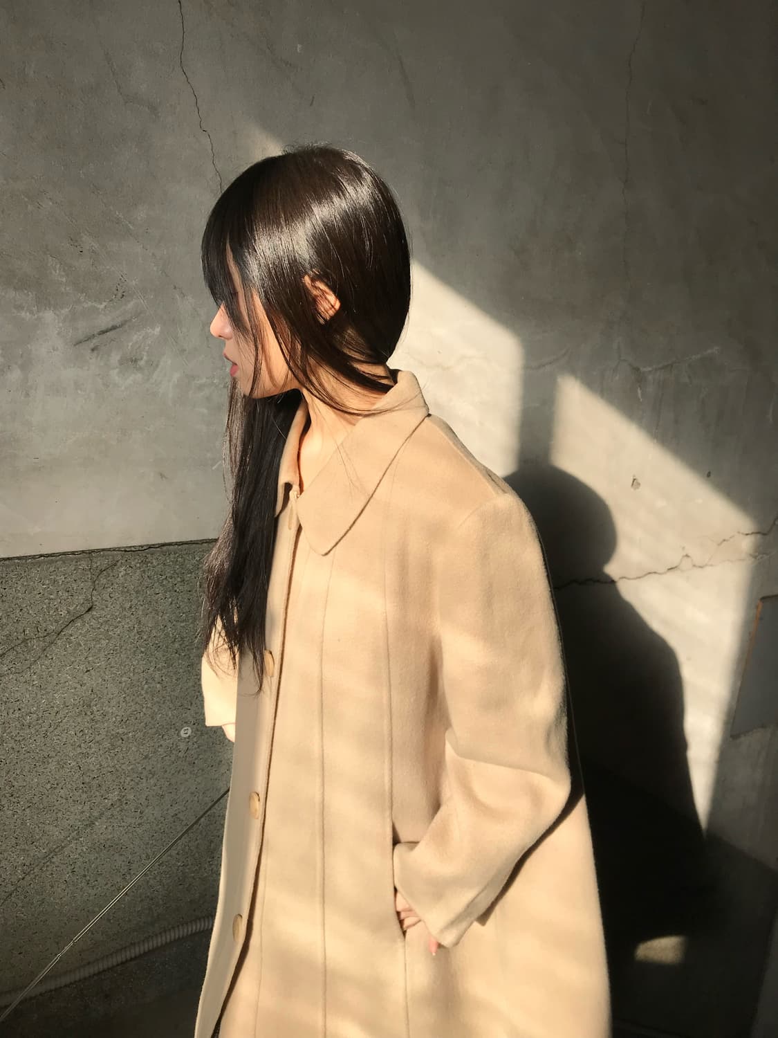 프린세스라인 베이지 코트 상품이미지8