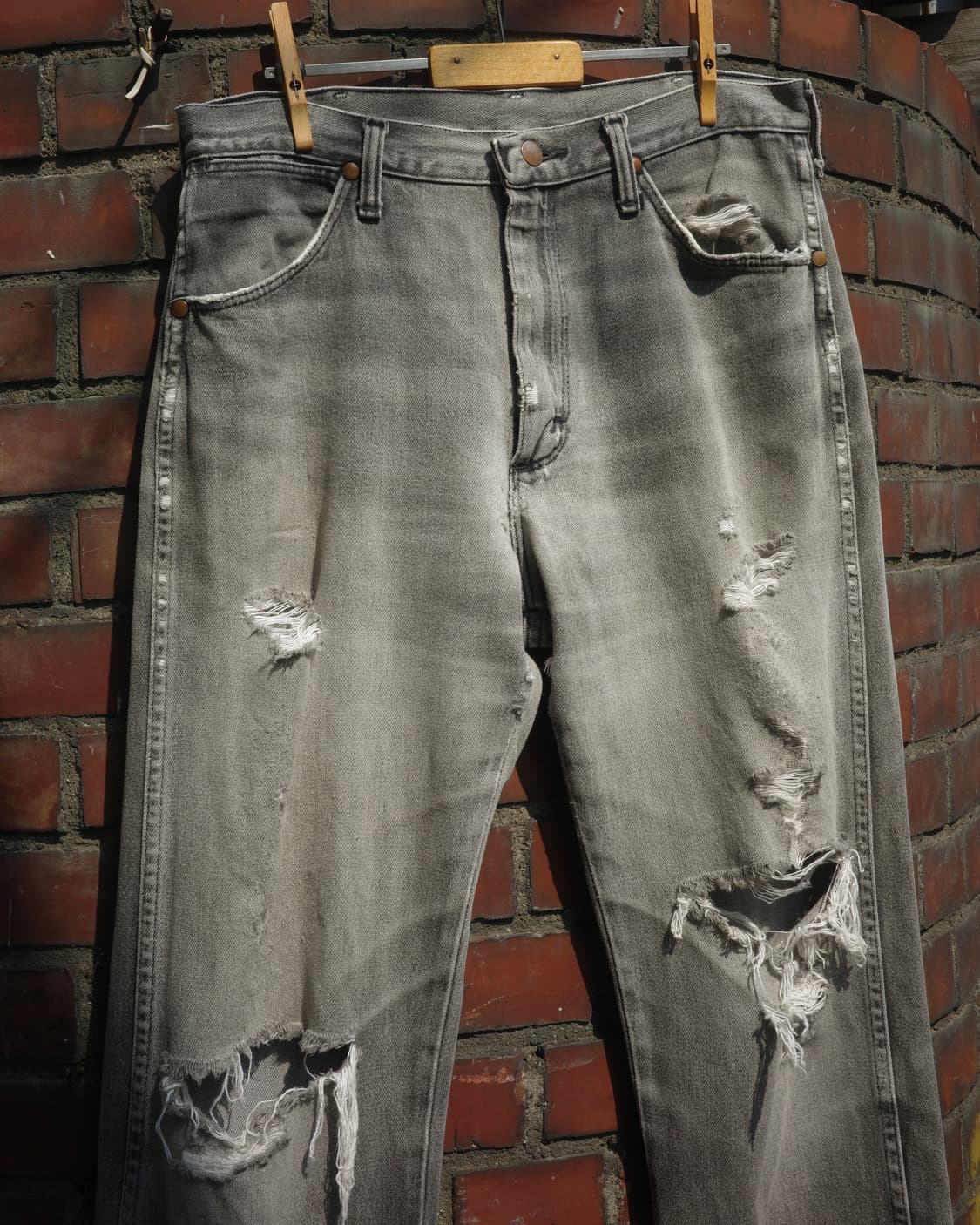 90’s Wrangler 디스트로이드 13mwz 데님 팬츠 상품이미지2
