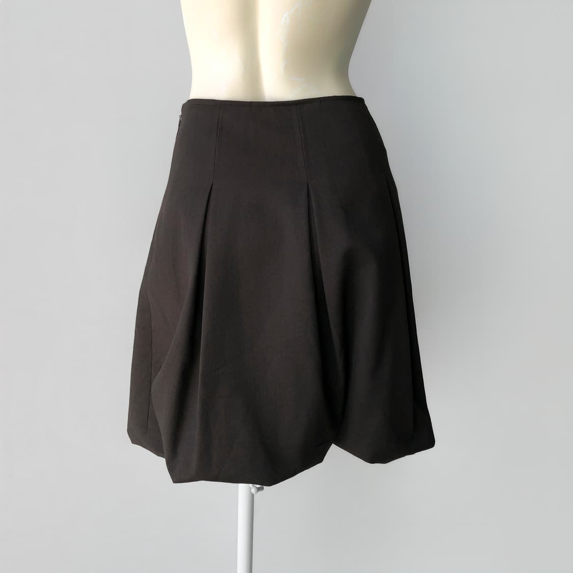 초콜릿 브라운 펌킨 미디 스커트 상품이미지4