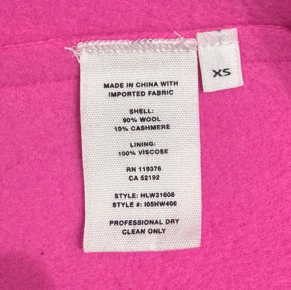 헬무트랭 핫핑크 울 캐시미어 혼방 코트 상품이미지5