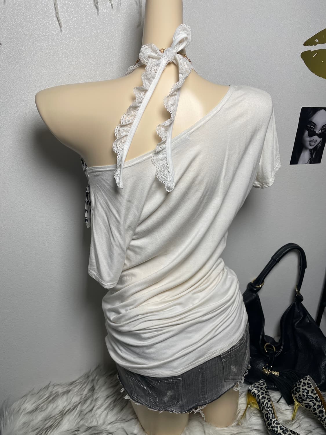 오프숄더 반팔티 탑 상품이미지3