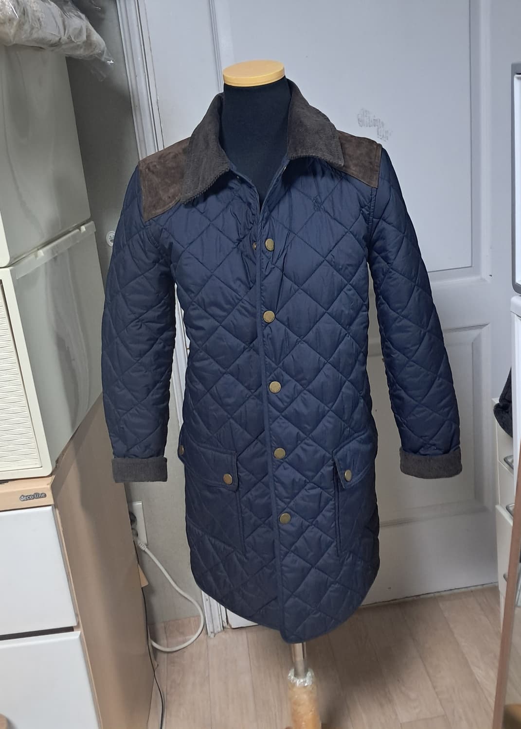 폴로랄프로렌 네이비 퀼팅 자켓 L (12-14세)44~날씬55 상태상급 상품이미지1