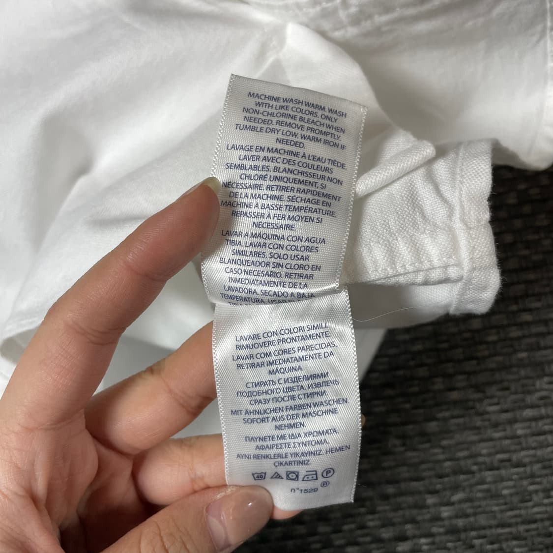 폴로랄프로렌 키즈 화이트 클래식 긴팔 셔츠 6X 상품이미지7