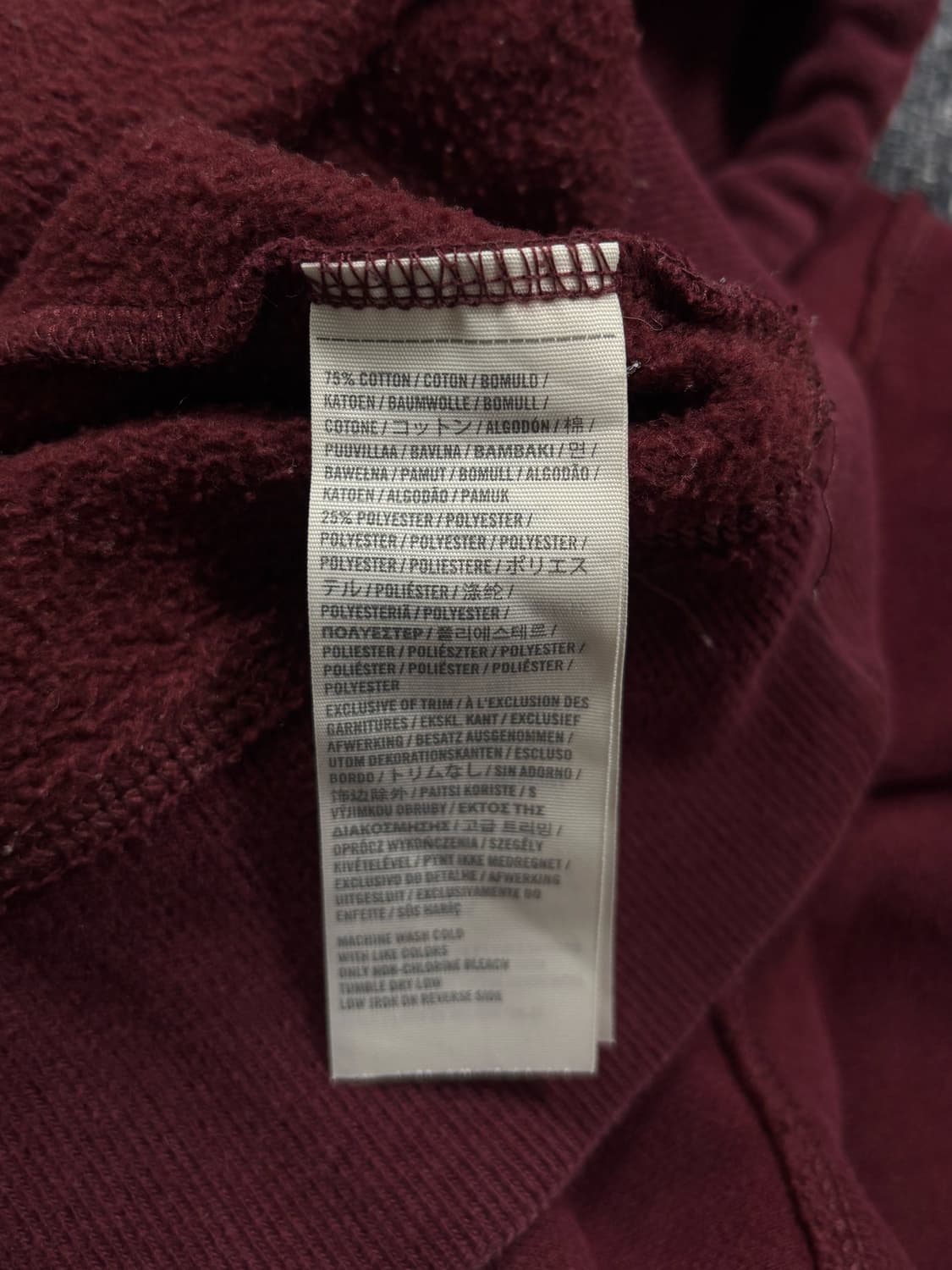 홀리스터 버건디 후드티 상품이미지7