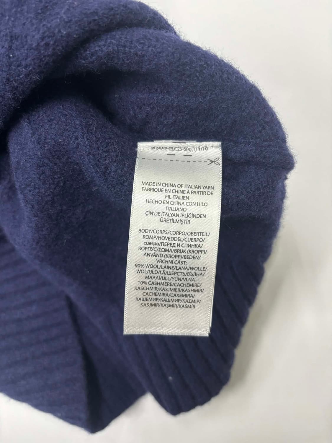 폴로 랄프로렌 네이비 케이블 울 캐시미어 걸즈 크루넥 니트(L) 상품이미지5