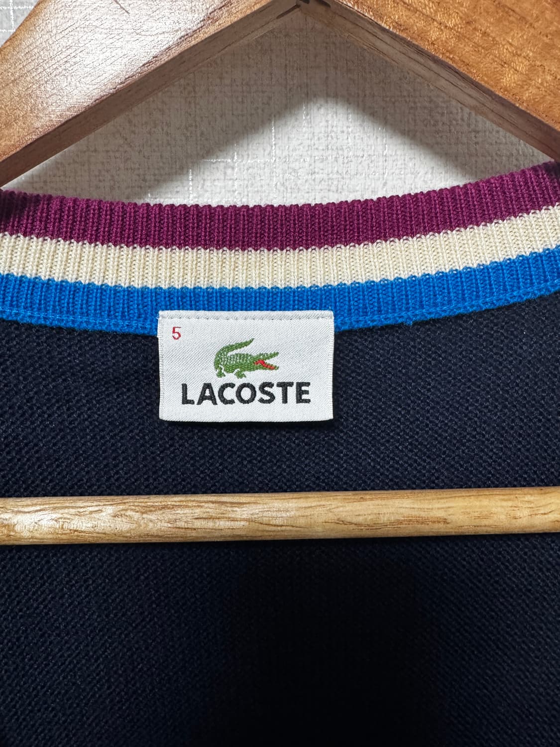 라코스테 남성 트리밍 가디건 105 상품이미지4