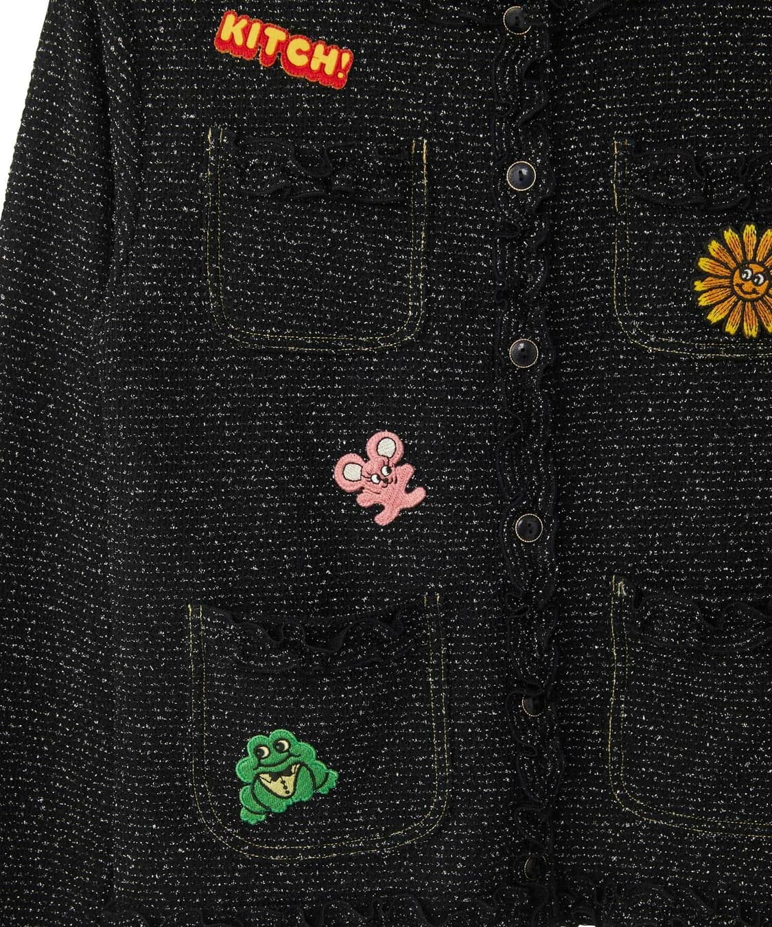 [F]히스테릭 글래머 25fw 패치 트위드 자켓 상품이미지5