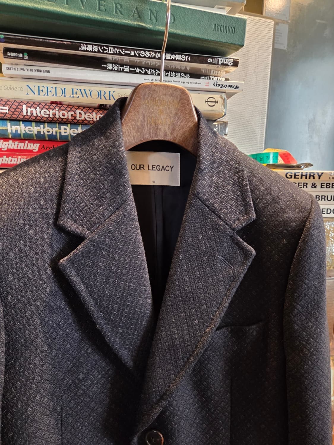 아워레가시 자가드패턴코트 상품이미지2