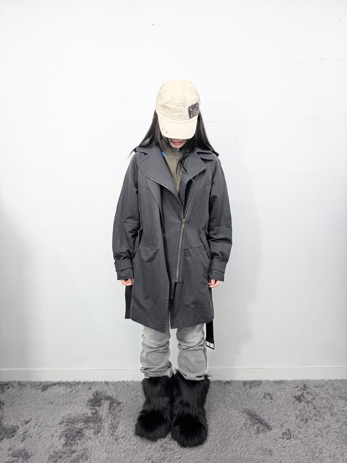Time transform zip trench coat 상품이미지3