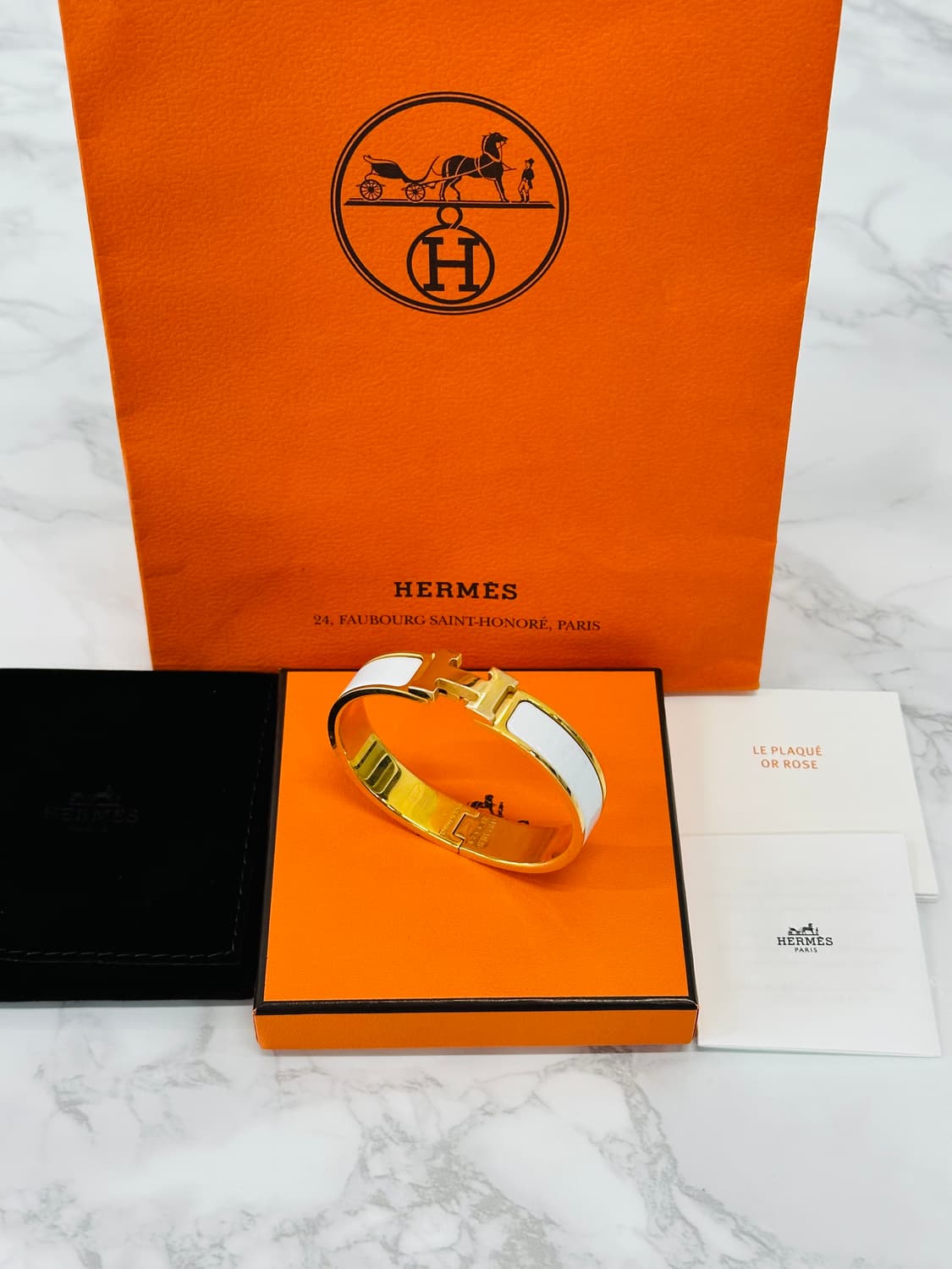 [풀구성] 에르메스 클릭아슈 로즈골드 블랑 PM  상품이미지1