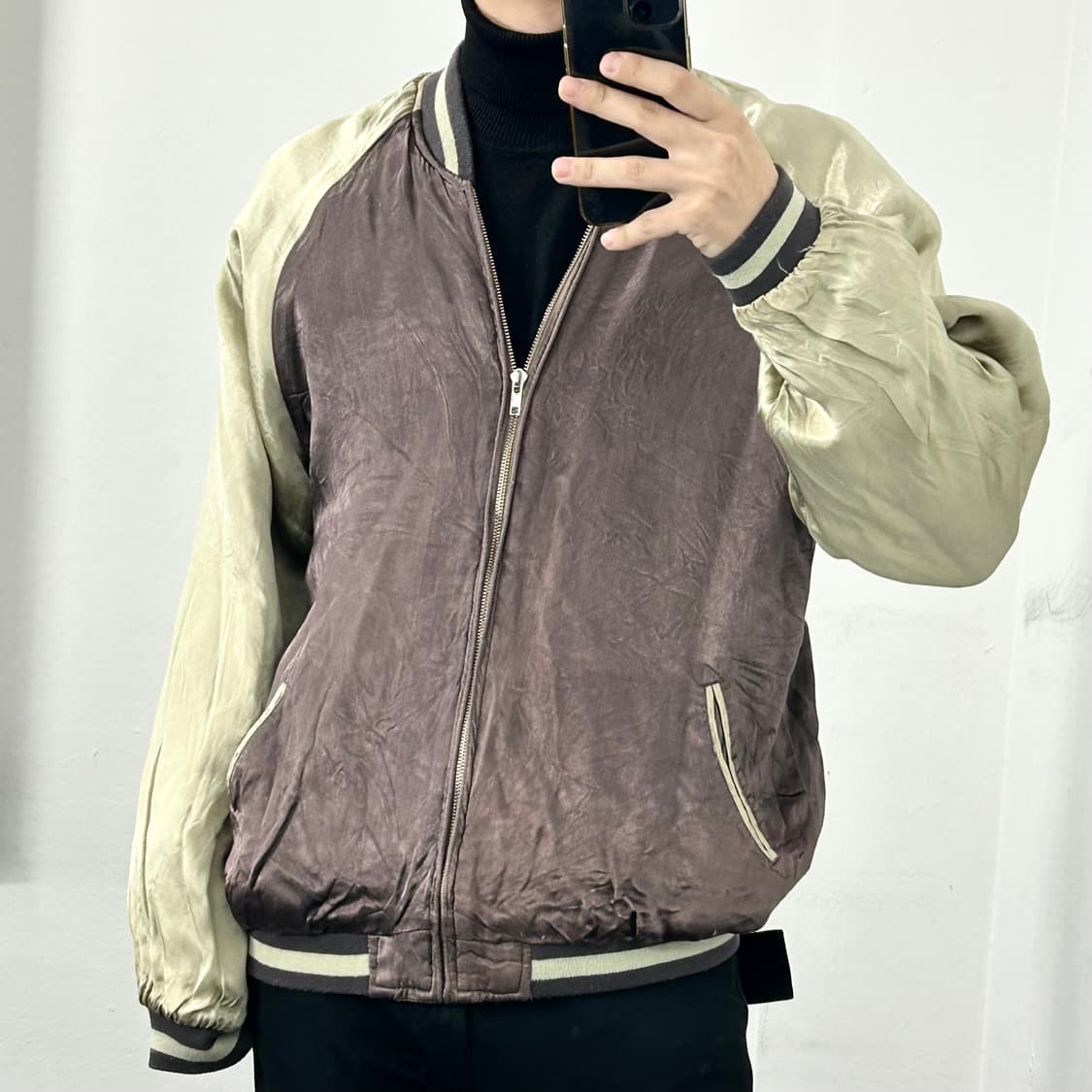 Wooden doll 리버시블 스컬 자수 스카쟌 자켓 상품이미지3