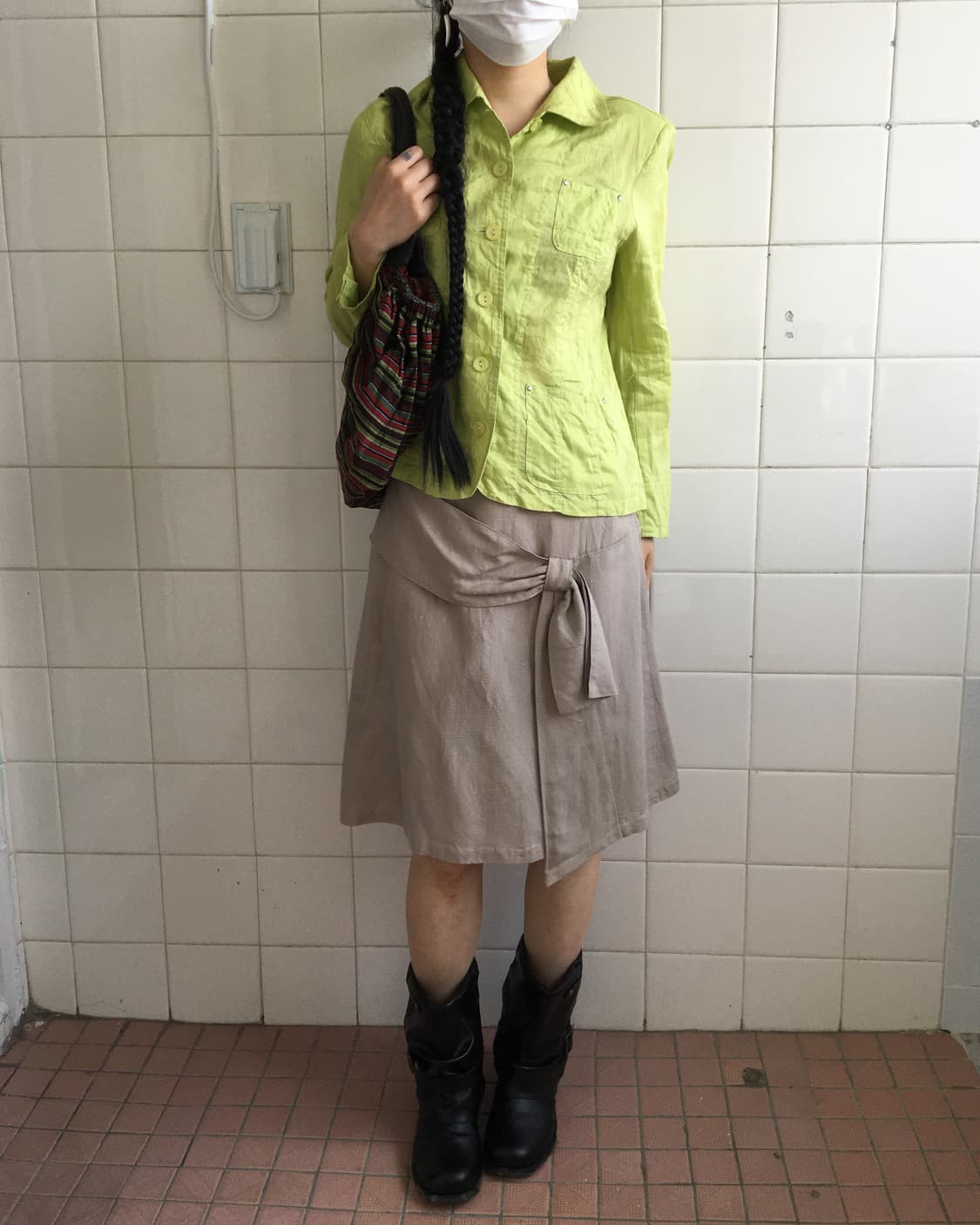 Ribbon mood point midi skirt 상품이미지5