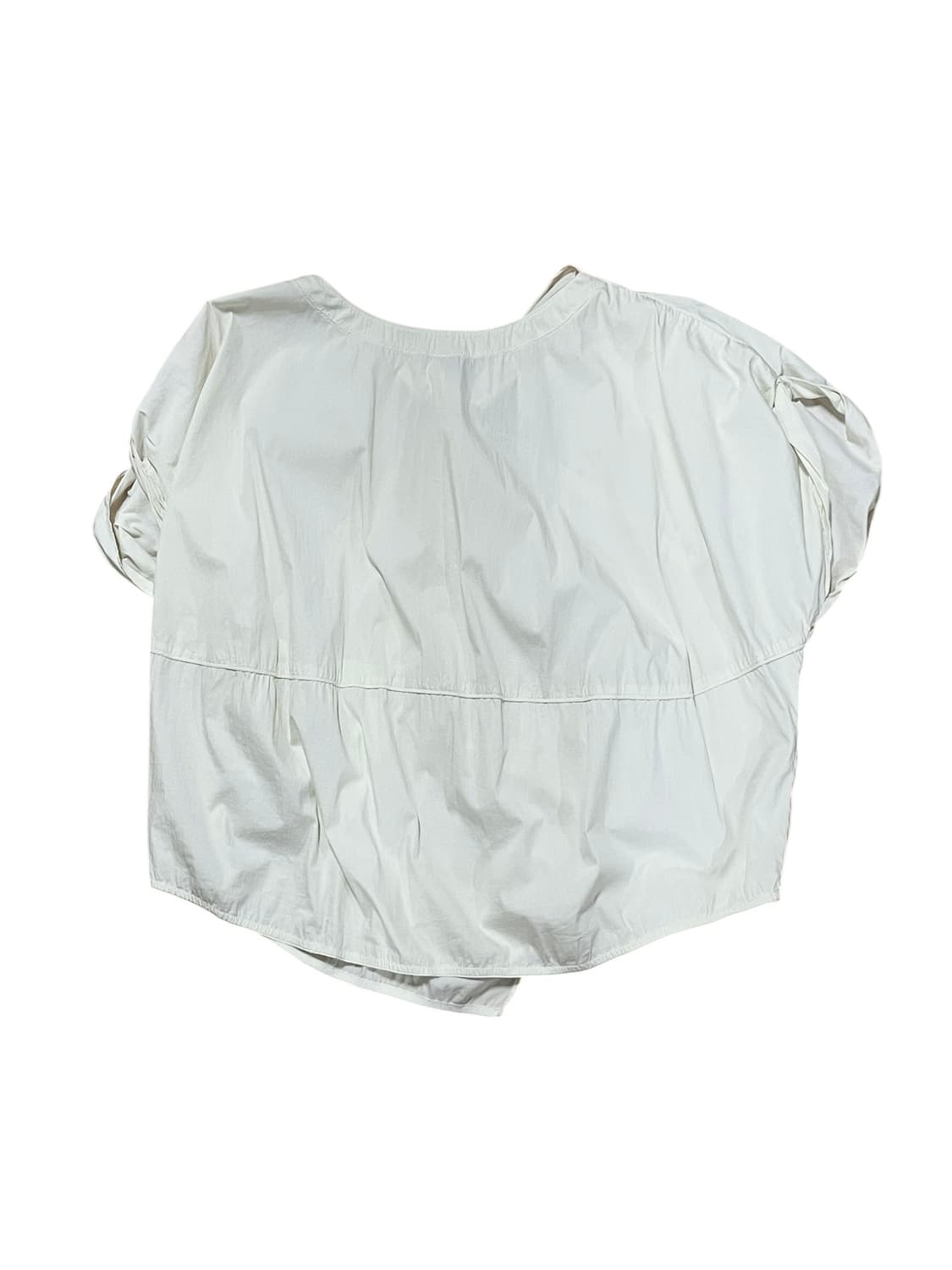 System Knot Cross Half Blouse 상품이미지6