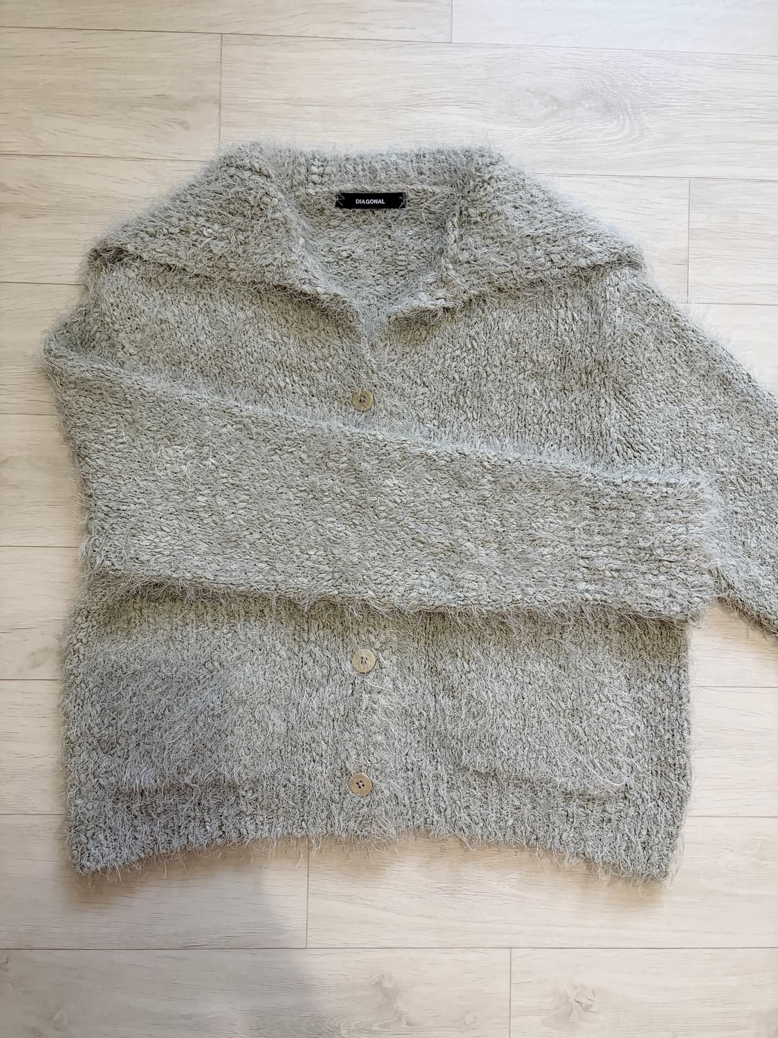 다이애그널 세일러 가디건 민트그레이 (상태 좋음) 상품이미지2