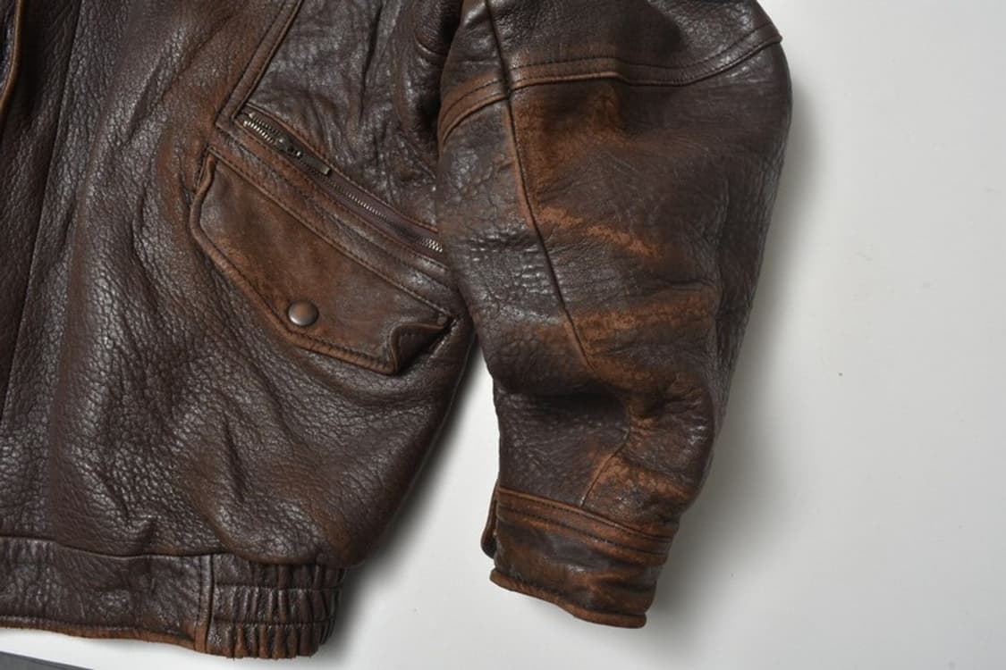 90S A-2 양가죽 항공점퍼 플라이트 자켓 M N1117 상품이미지7