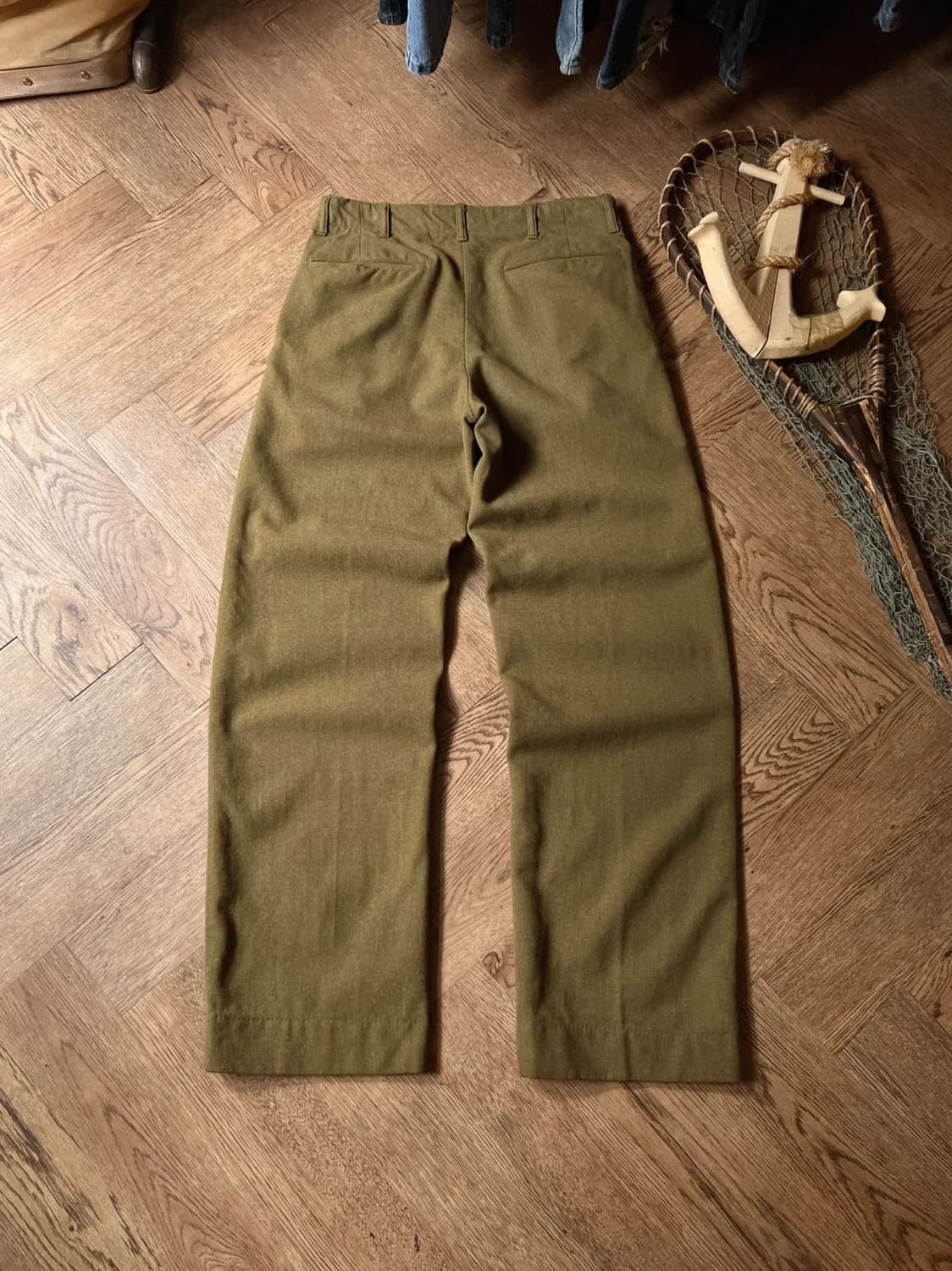 [32]30's 오리지널 U.S ARMY 카키 울 필드 트라우저 팬츠 상품이미지1