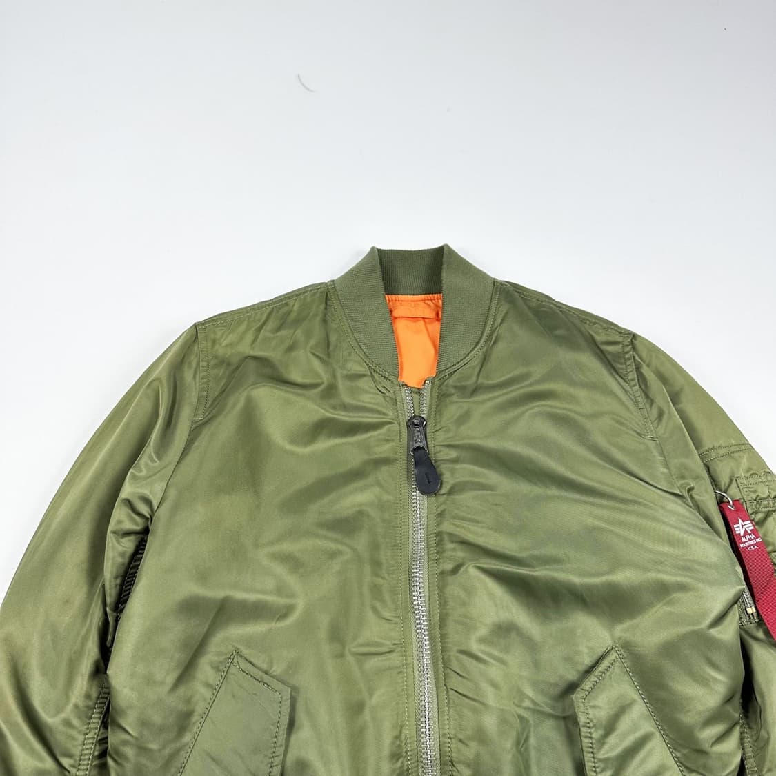 알파인더스트리 ma1 카키 항공점퍼 자켓 (XS) 상품이미지1